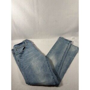 American Eagle Next Level Flex Faded Wash Blue Denim Jeans Mens 34x32 Stretch